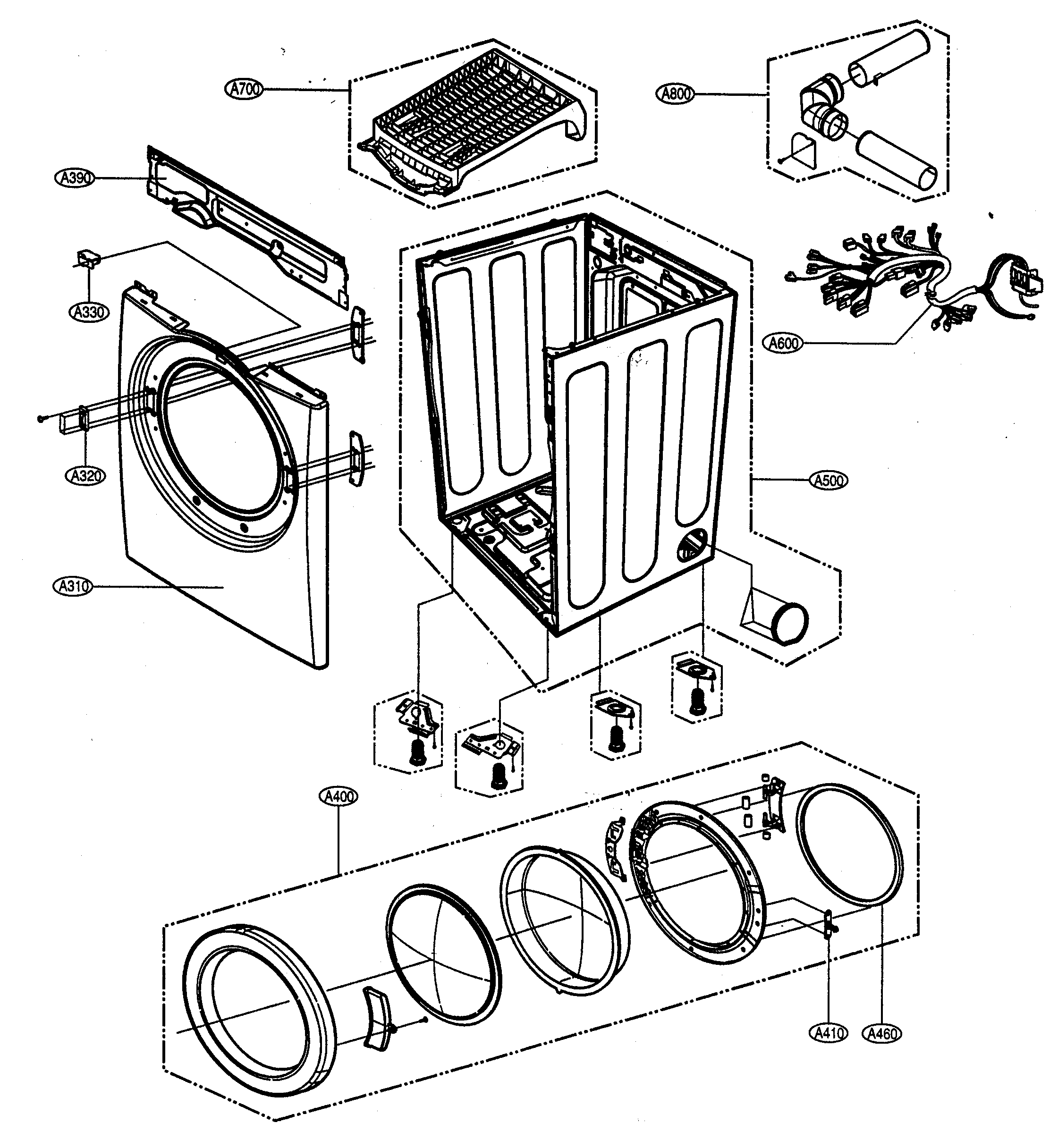 Cabinet/door assy