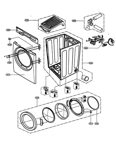 Cabinet/door assy