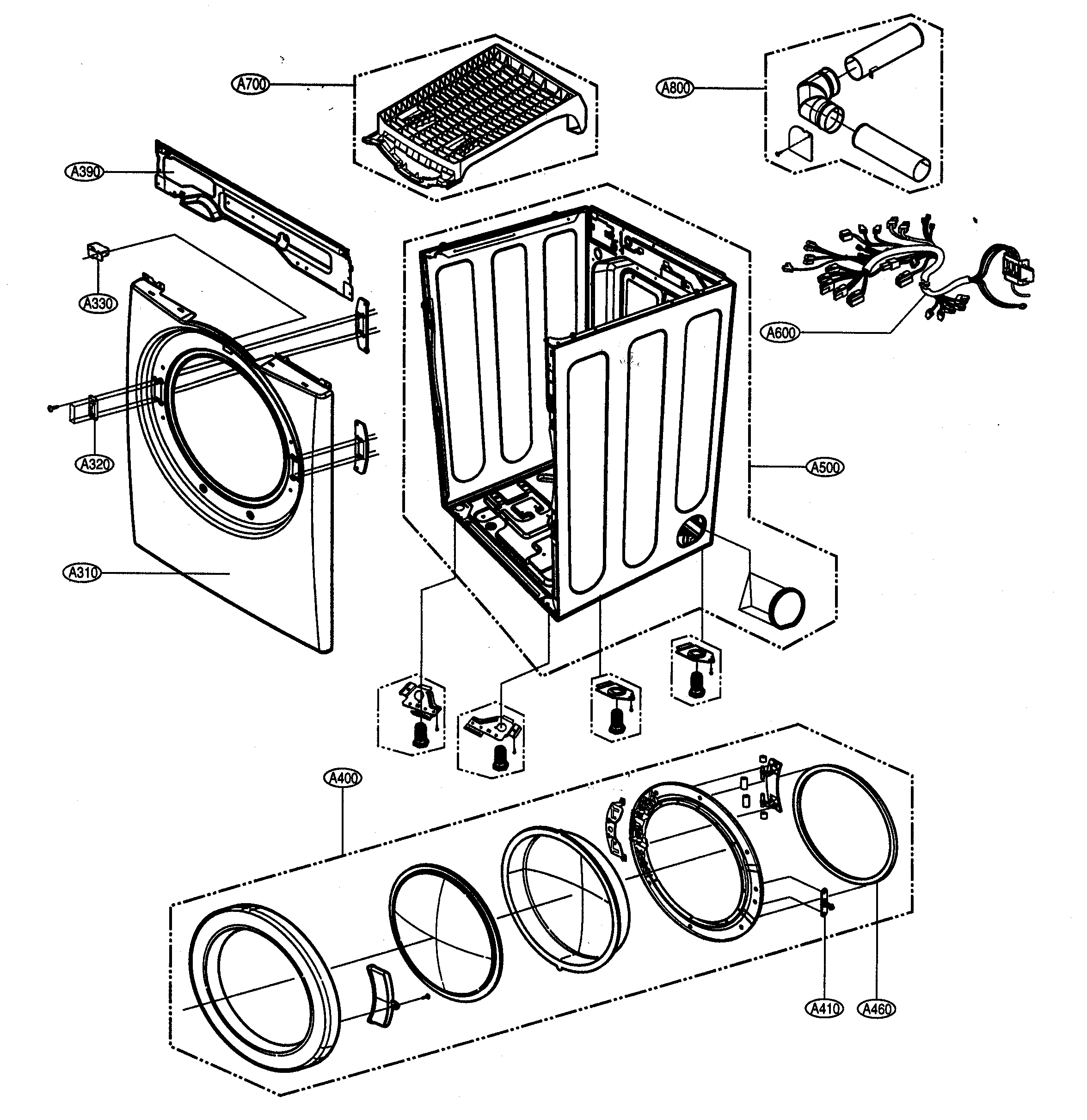 Cabinet/door assy