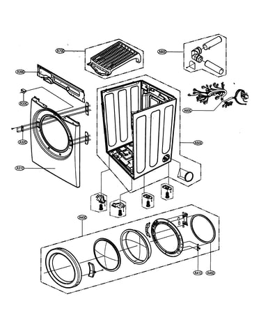 Cabinet/door assy