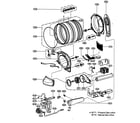 LG DLG5988W drum/motor assy diagram