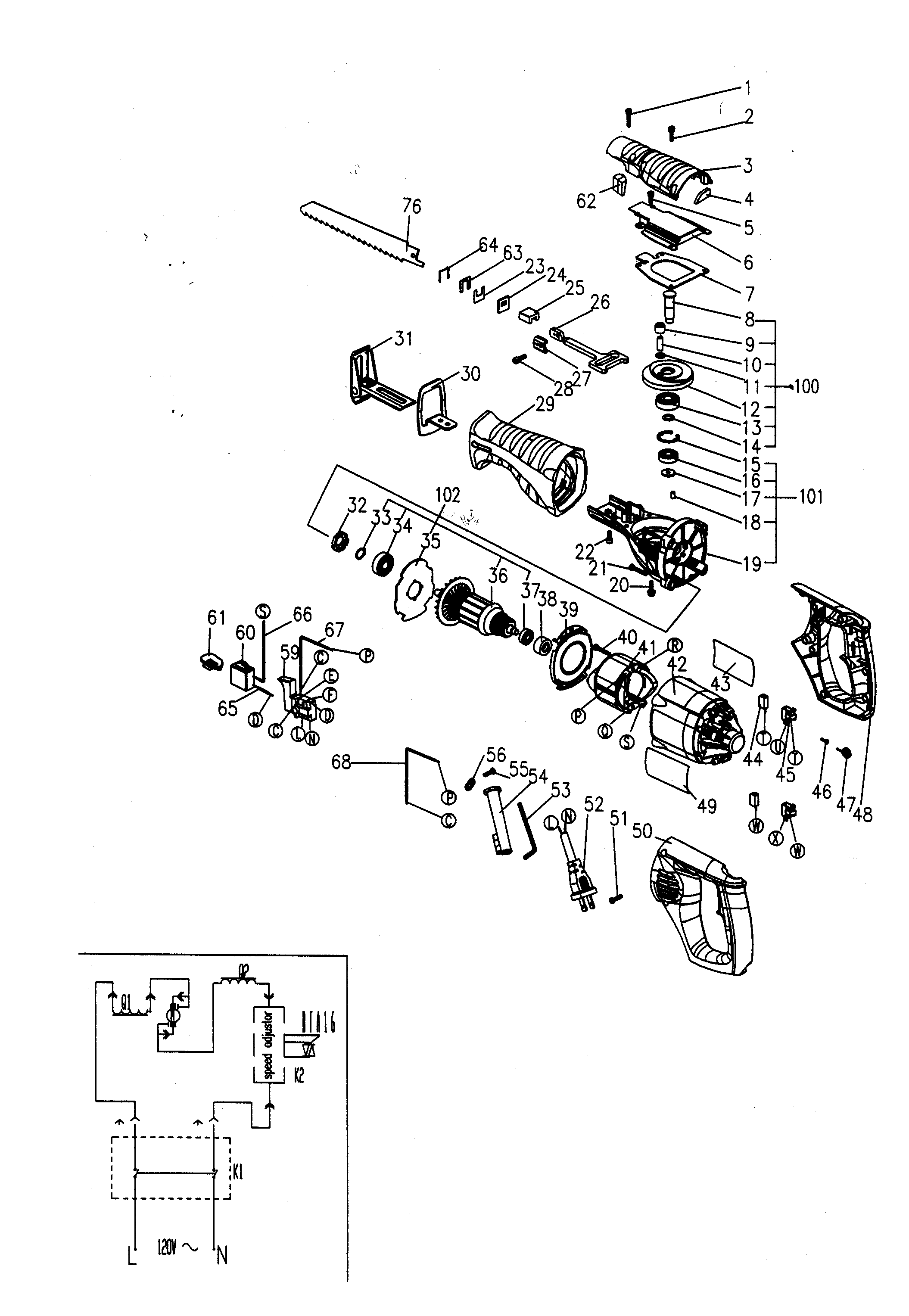 Saw assy