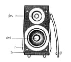 Panasonic SC-PM29P speaker parts diagram