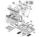 Kenmore Elite 72180802400 oven cavity parts diagram