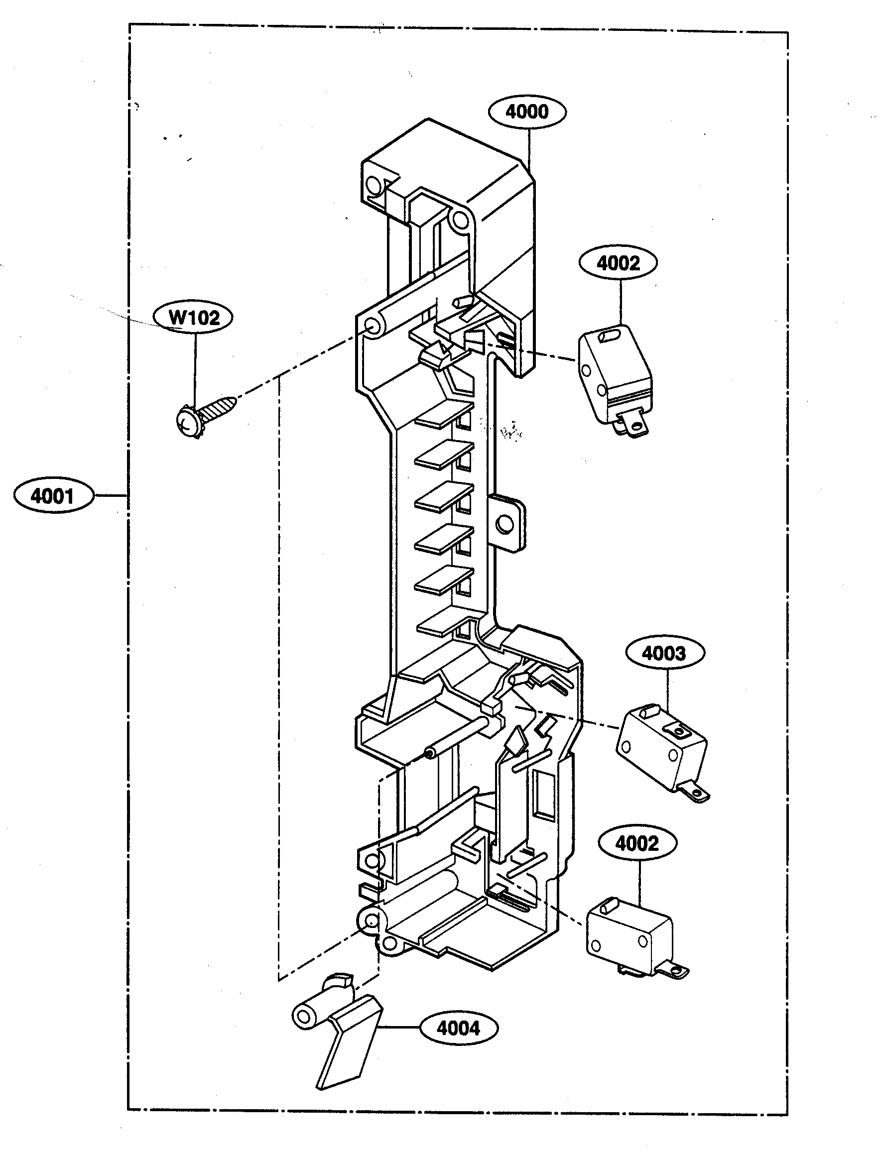 Latch board parts