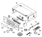 Yamaha HTR-5730 cabinet parts diagram