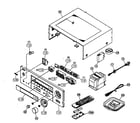 Yamaha RX-V450 cabinet parts diagram