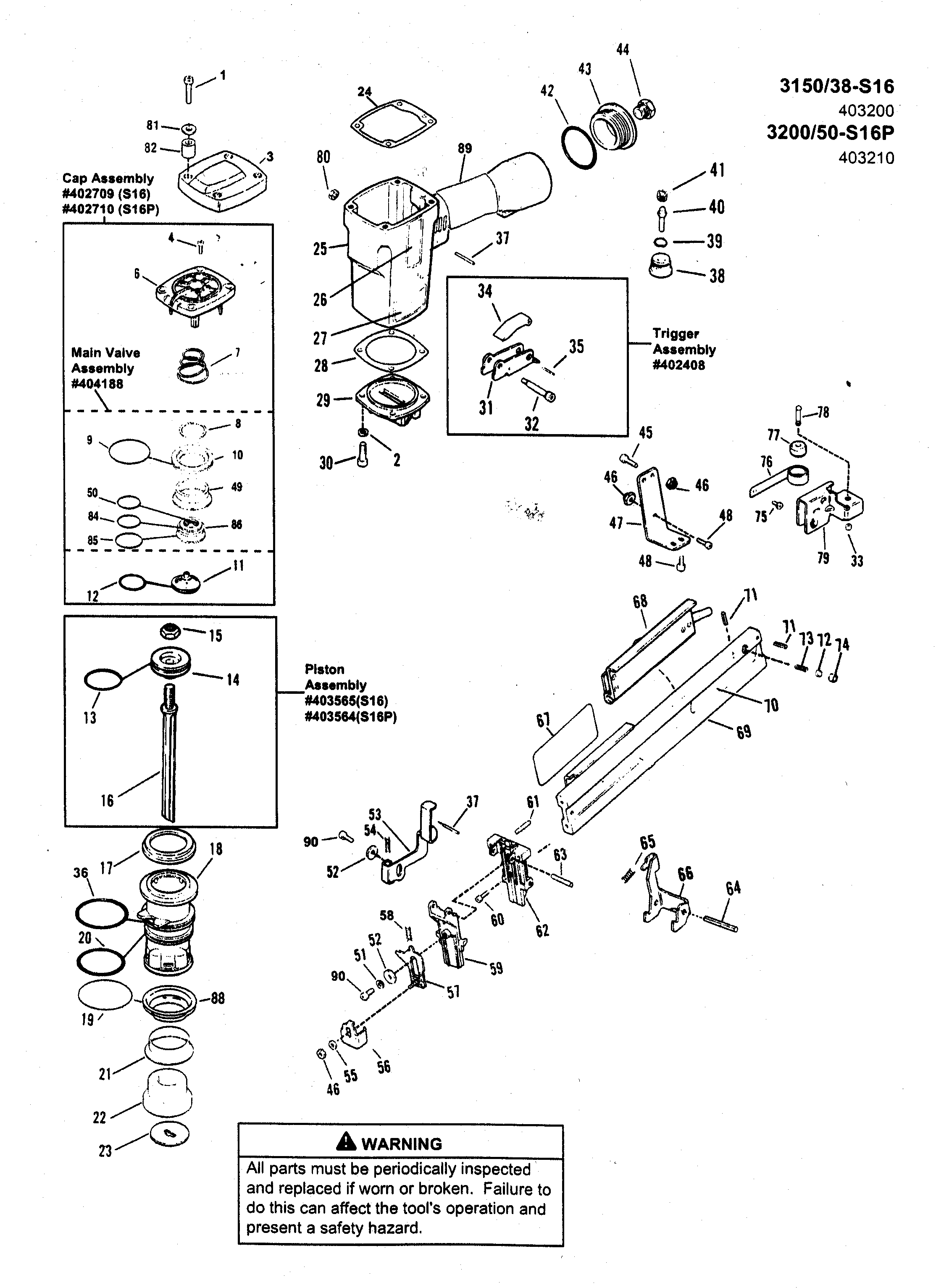 Stapler parts