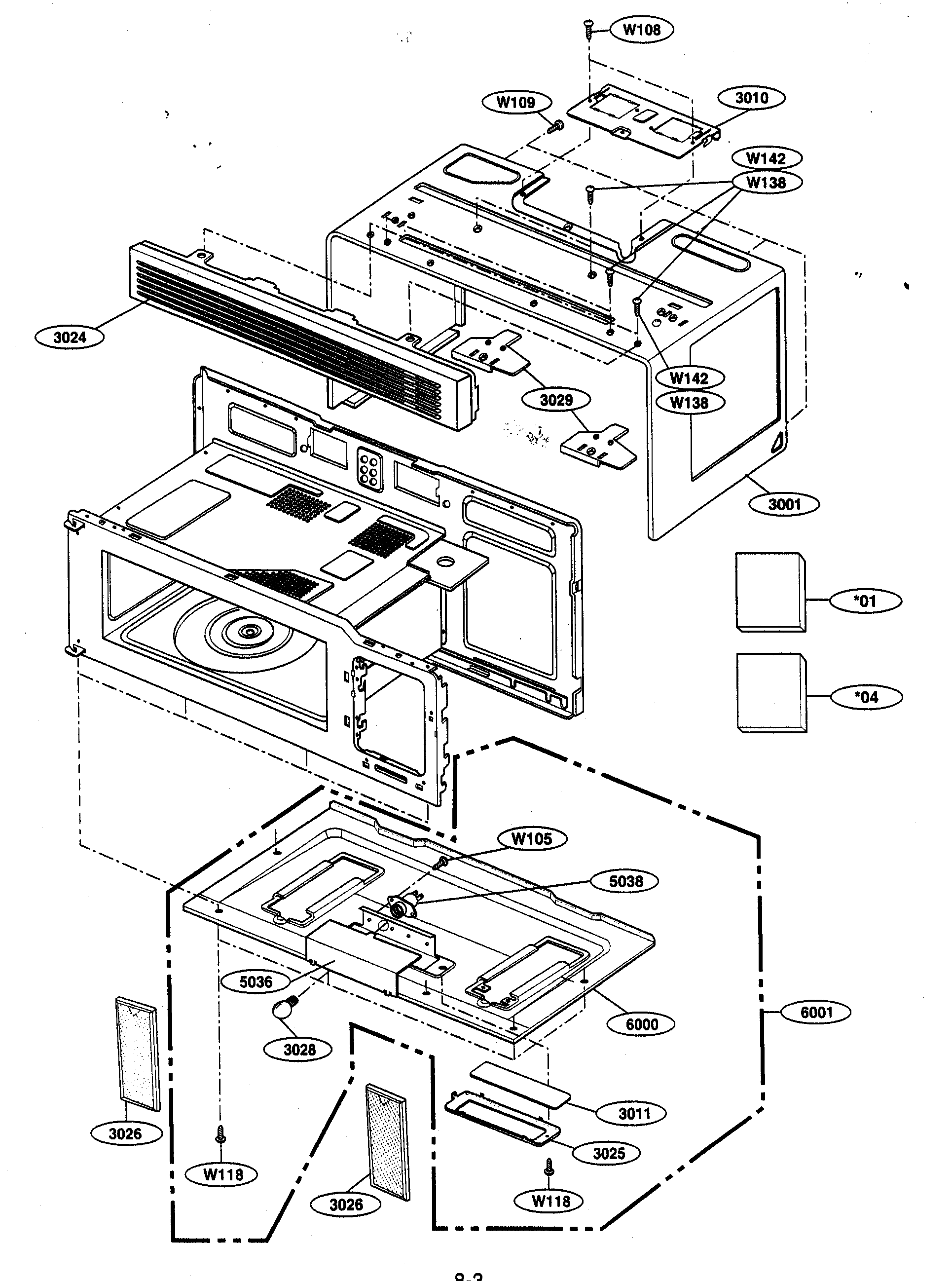 Oven cavity parts