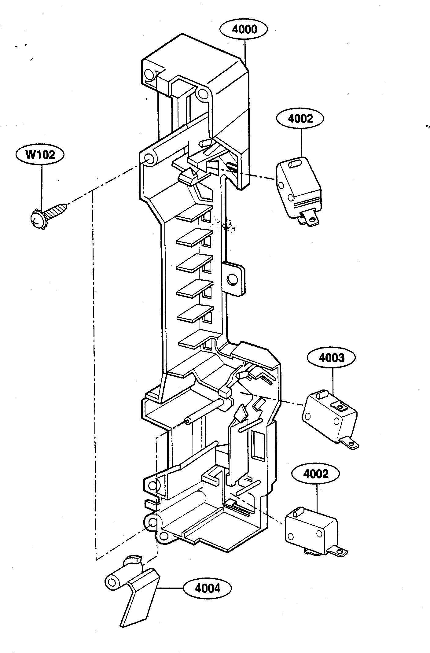 Latch board parts