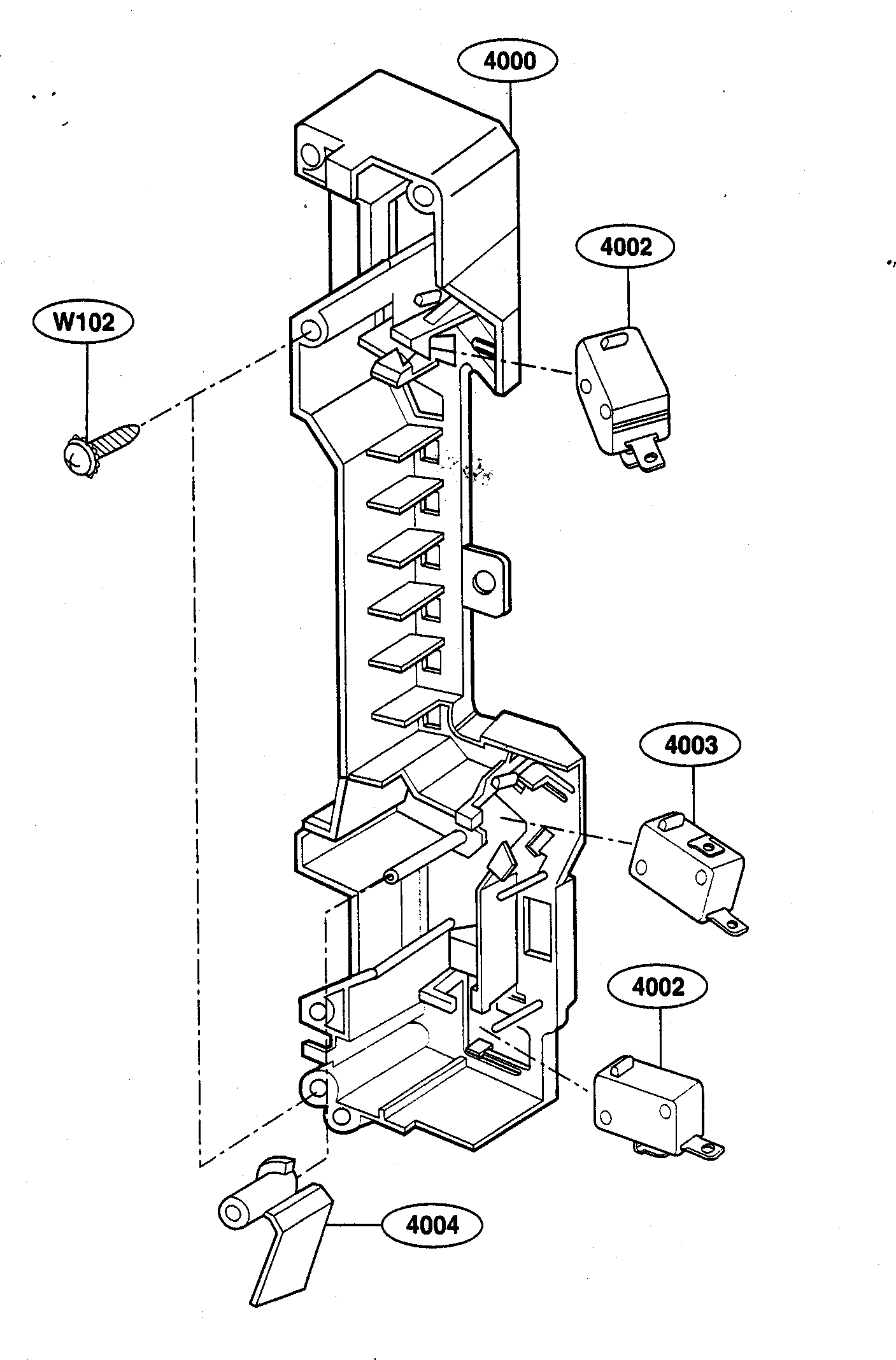 Latch board parts