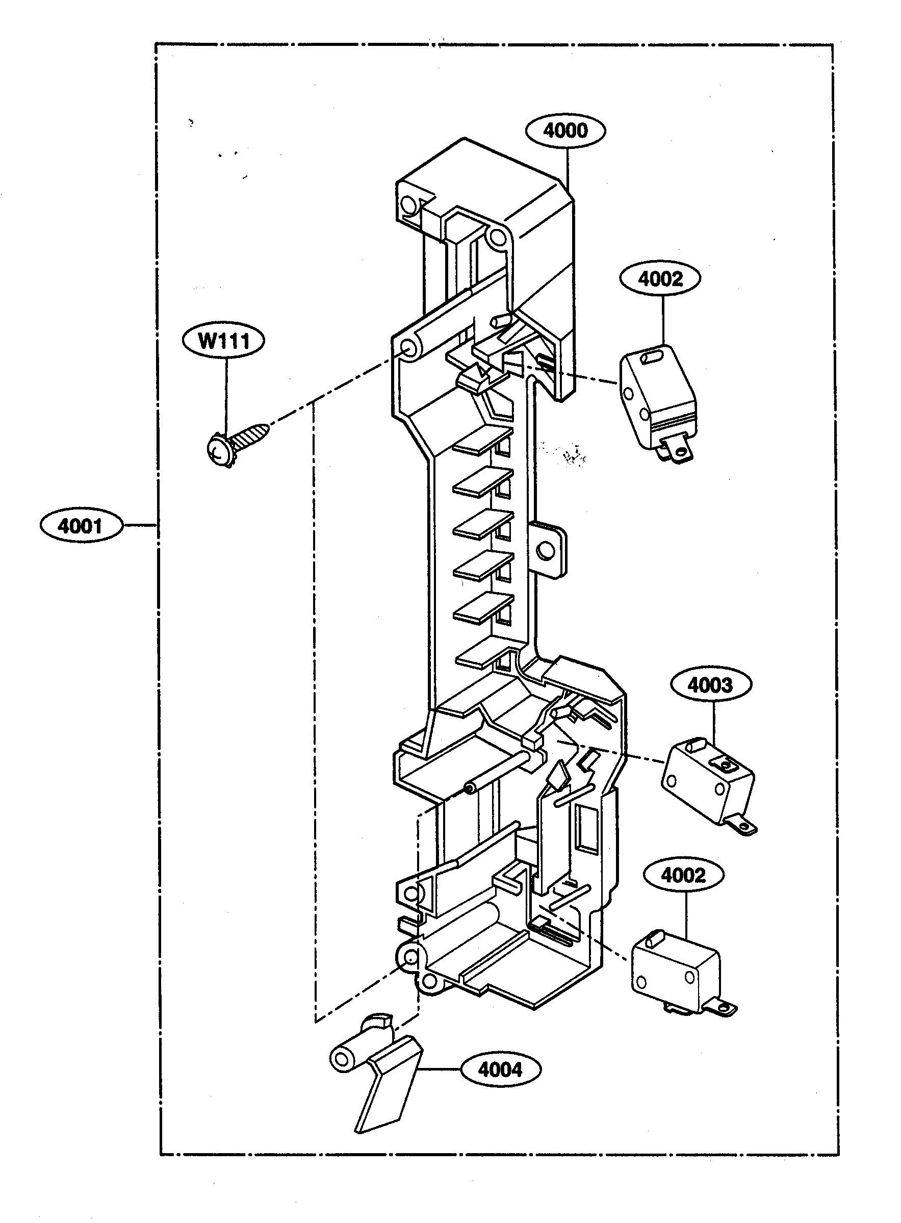 Latch board parts