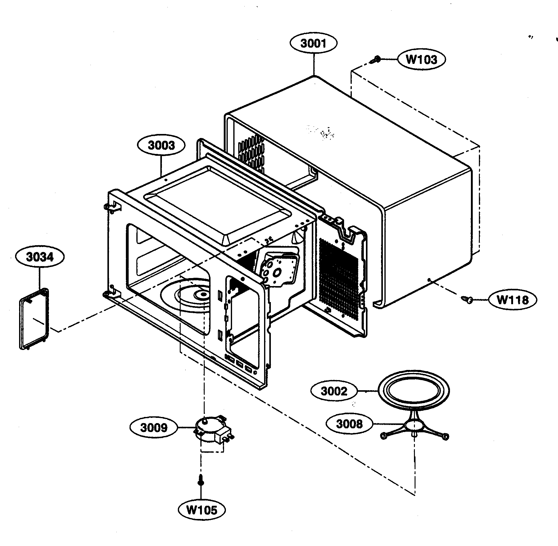 OVEN CAVITY PARTS