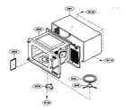 Kenmore 72165052400 oven cavity parts diagram