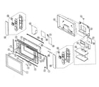 Sony KDL-32XBR950 cabinet parts 1 diagram