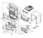 Sony HCD-GX9000 cabinet parts diagram