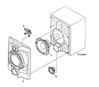 Sony SS-GN880 cabinet parts diagram