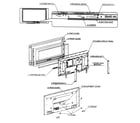 Panasonic TH-37PD25U-P cabinet parts diagram