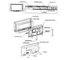 Panasonic TH-42PD25U-P cabinet parts diagram