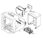 Toshiba MV13N2W cabinet parts diagram