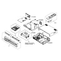 Sony SLVD350P cabinet parts diagram