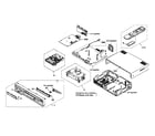 Sony SLV-D550P cabinet parts diagram