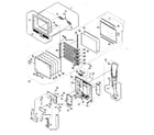 Sharp LC-20S1U-B cabinet parts diagram