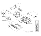 Samsung DVD-V4600A cabinet parts diagram