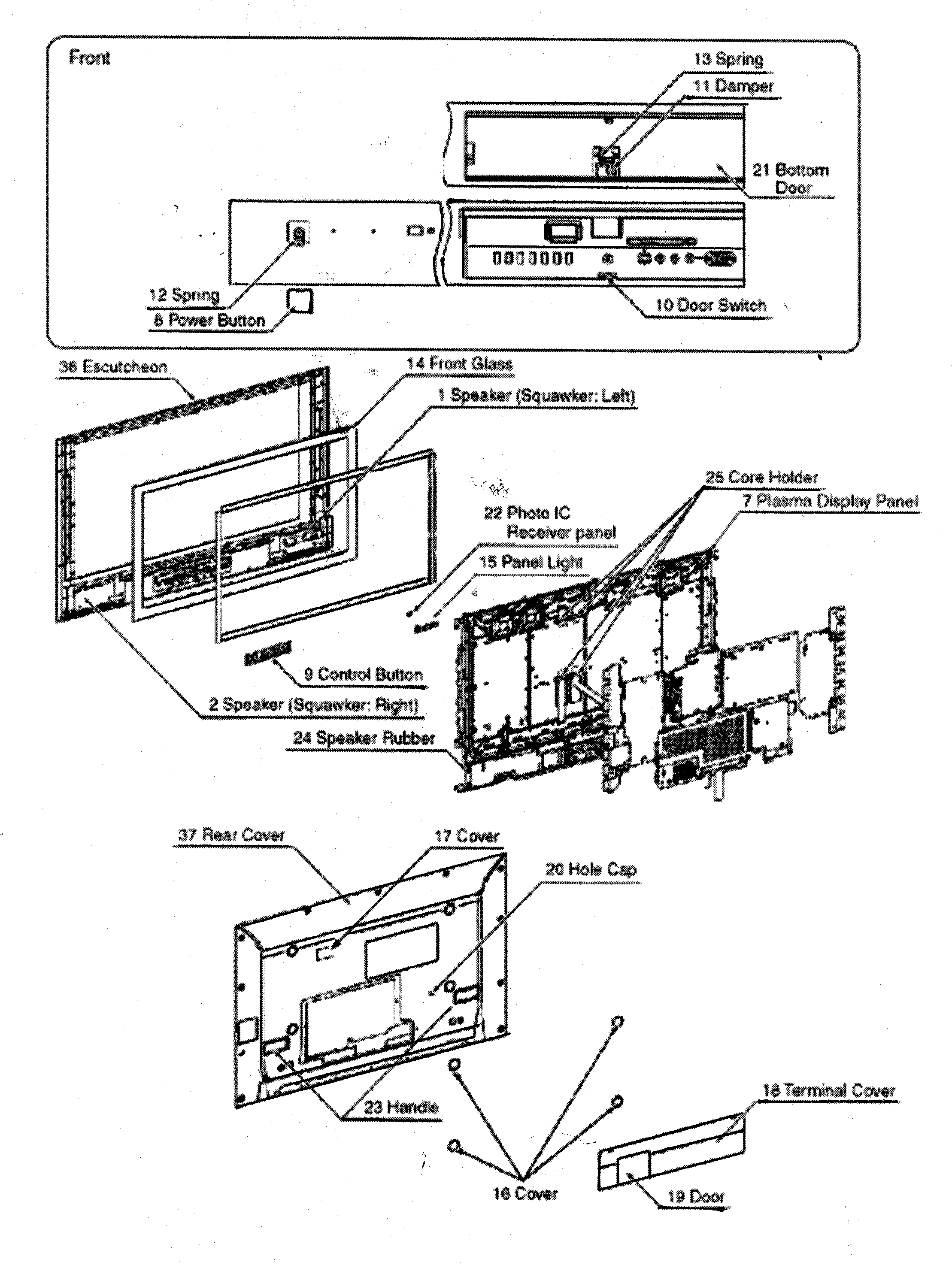 Cabinet parts
