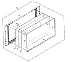 Panasonic PT-50LC14 front cabinet diagram