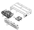Sylvania SRDV495 cabinet parts diagram