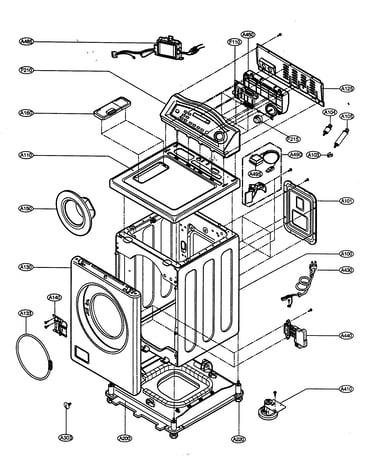 Cabinet/control panel assy