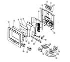 Panasonic TC-14LA2D cabinet parts diagram