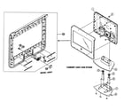 Sony KLV-32M1 cabinet parts diagram