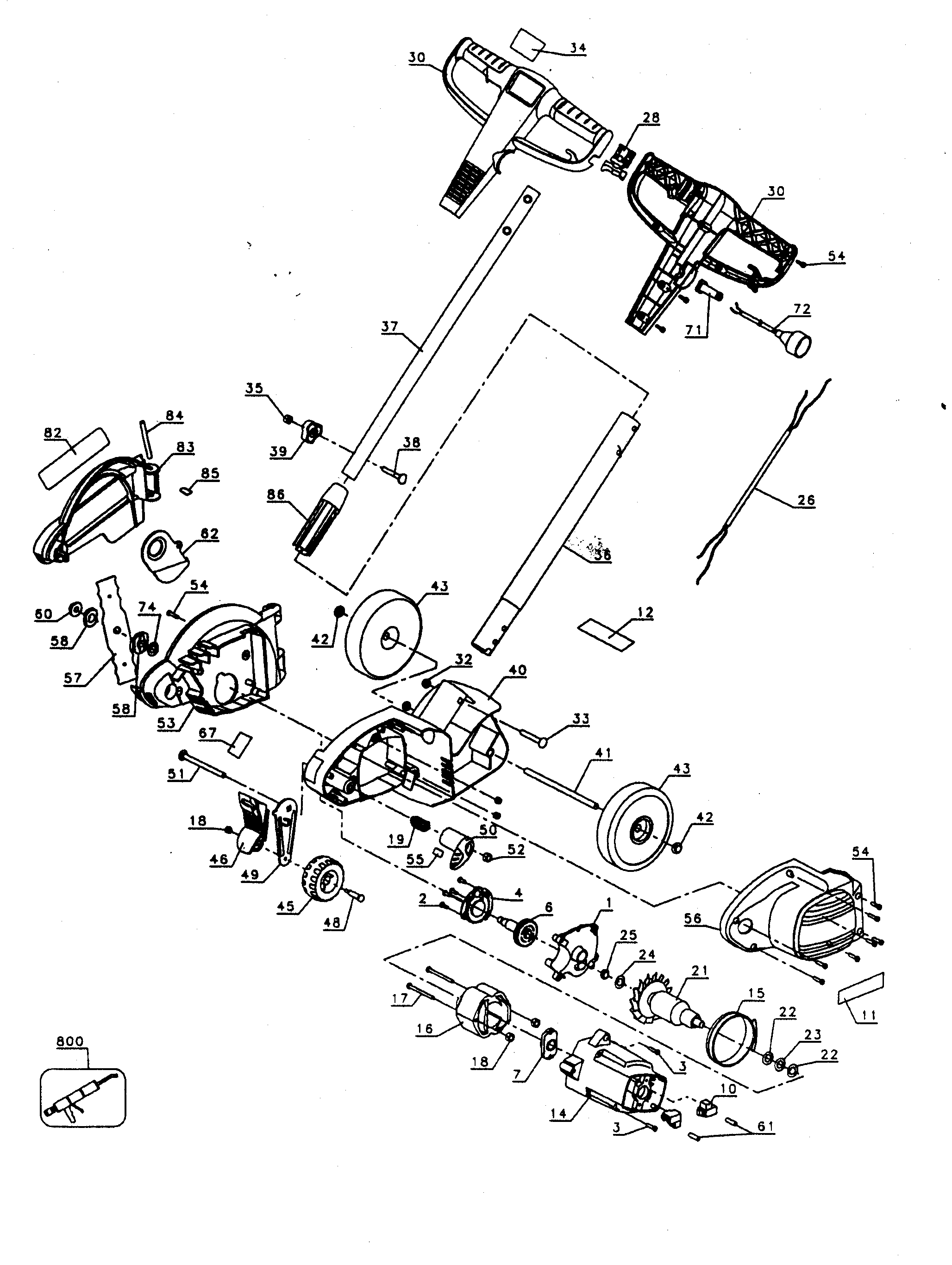 Official Craftsman 90079654 lawn edger parts Sears PartsDirect