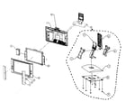 Apex AVL-2076 cabinet parts diagram