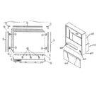 Mitsubishi WS-55515 cabinet parts diagram