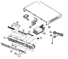 JVC RX-F10S cabinet parts diagram