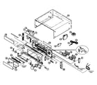 JVC RX-DP15B cabinet parts diagram