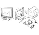 JVC AV-27CF35/Z cabinet parts diagram