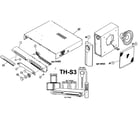 JVC TH-S3 cabinet parts diagram