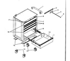 Craftsman 706592470 cabinet parts diagram