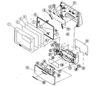 Sony KDP-51WS655 cabinet parts 1 diagram