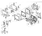 Sharp LC-15L1U-S cabinet parts 1 diagram