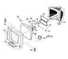 Sony KV-36FS120 cabinet parts 2 diagram