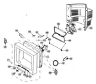 Sony KV-36FS320 cabinet parts 2 diagram