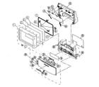 Sony KP-46WT520 cabinet parts 1 diagram