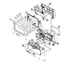 Sony KP-57WS520 cabinet parts 1 diagram