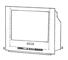 Magnavox 27MS343S cabinet parts diagram