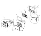 Samsung LTP227W cabinet parts diagram